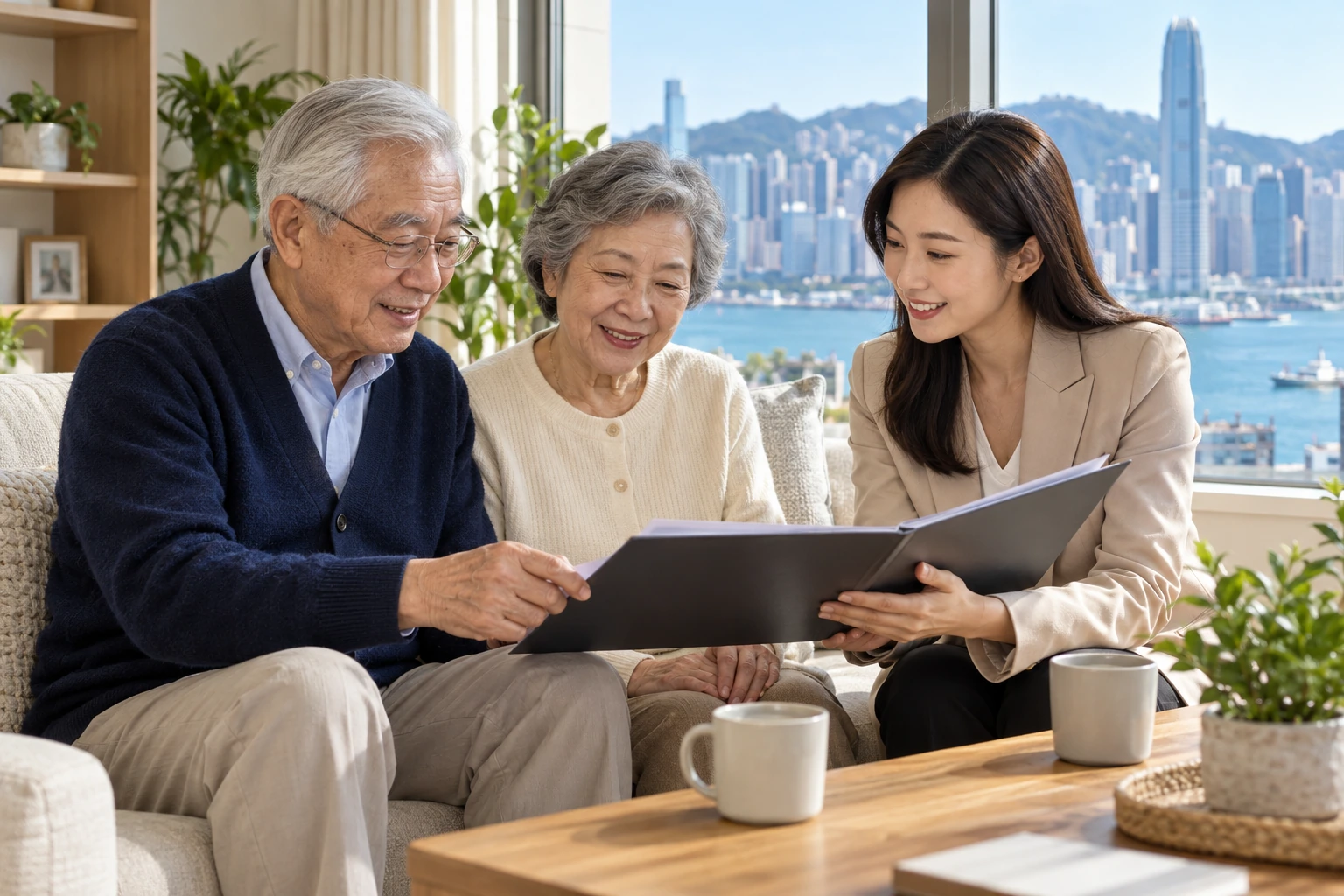 保單逆按揭與安老按揭有何分別？先看保單、物業與家庭需要：情境示意圖